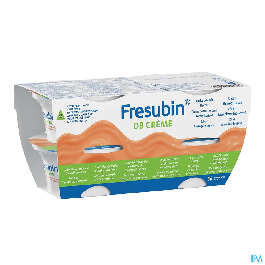 Fresubin Db Creme Abricot-peche Pot 4x125g Fresubin Db Creme Abricot-peche Pot 4x125g