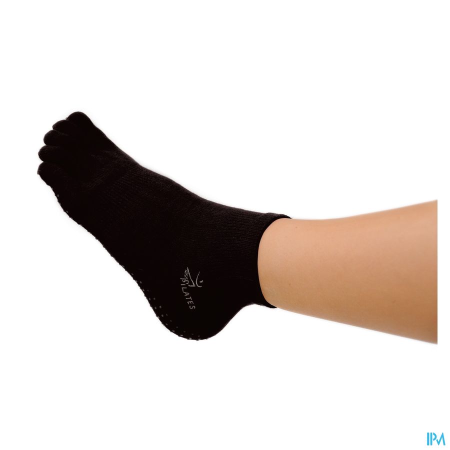 Sissel Pilates Sockx Katoen Zwart l-xl T40-45 Sissel Pilates Sockx Katoen Zwart l-xl T40-45