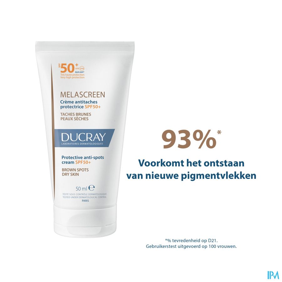 Ducray Melascreen Cr A/pigmentvlekken Spf50+ 50ml 7