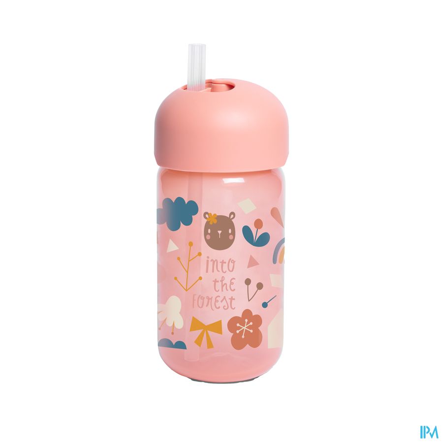 Suavinex Feeding Forest Beker Rietje Roze 2