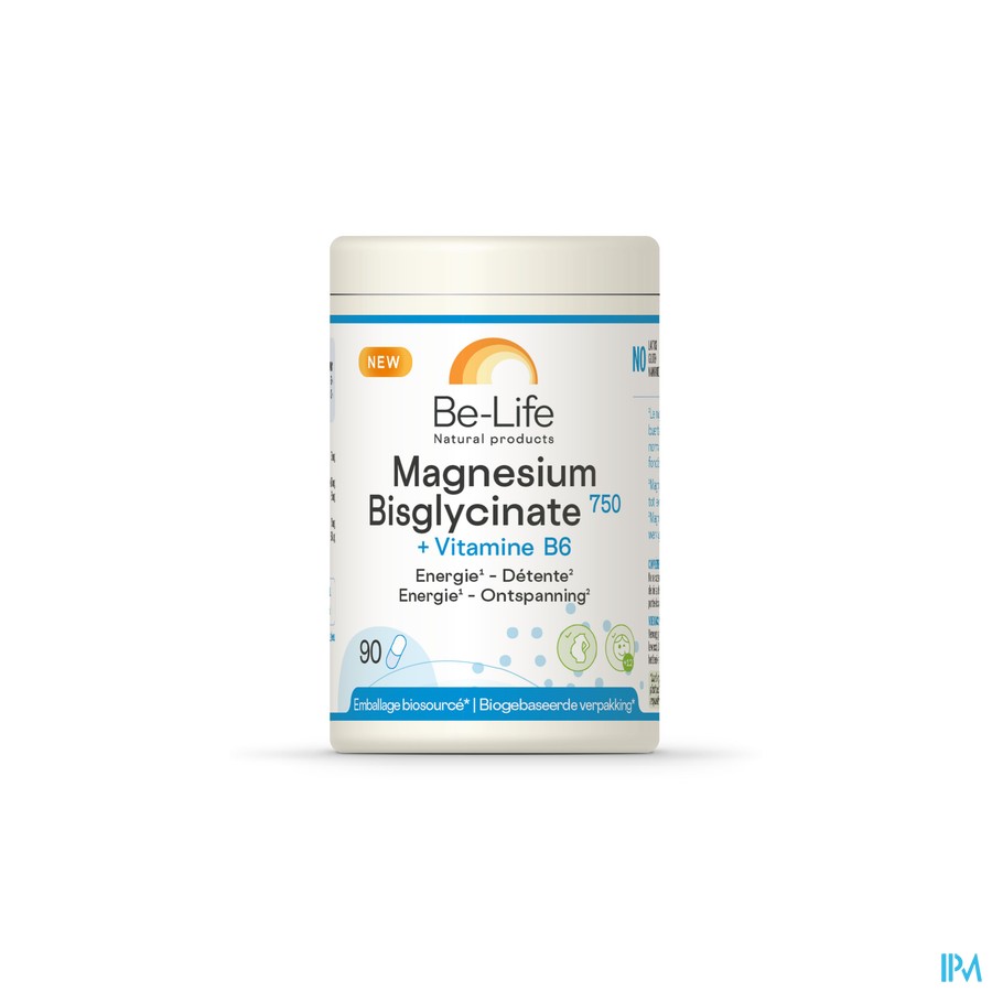 Magnesium Bisglycinate 750+vit B6 Be Life Caps 90