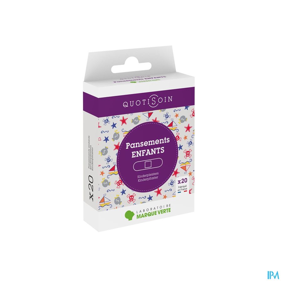 Marque V Quotisoin Pansements Enfants 20