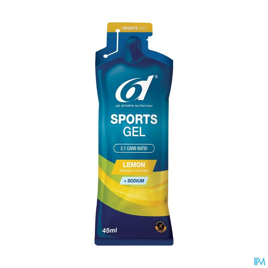 6d Sports Gel Lemon 45ml
