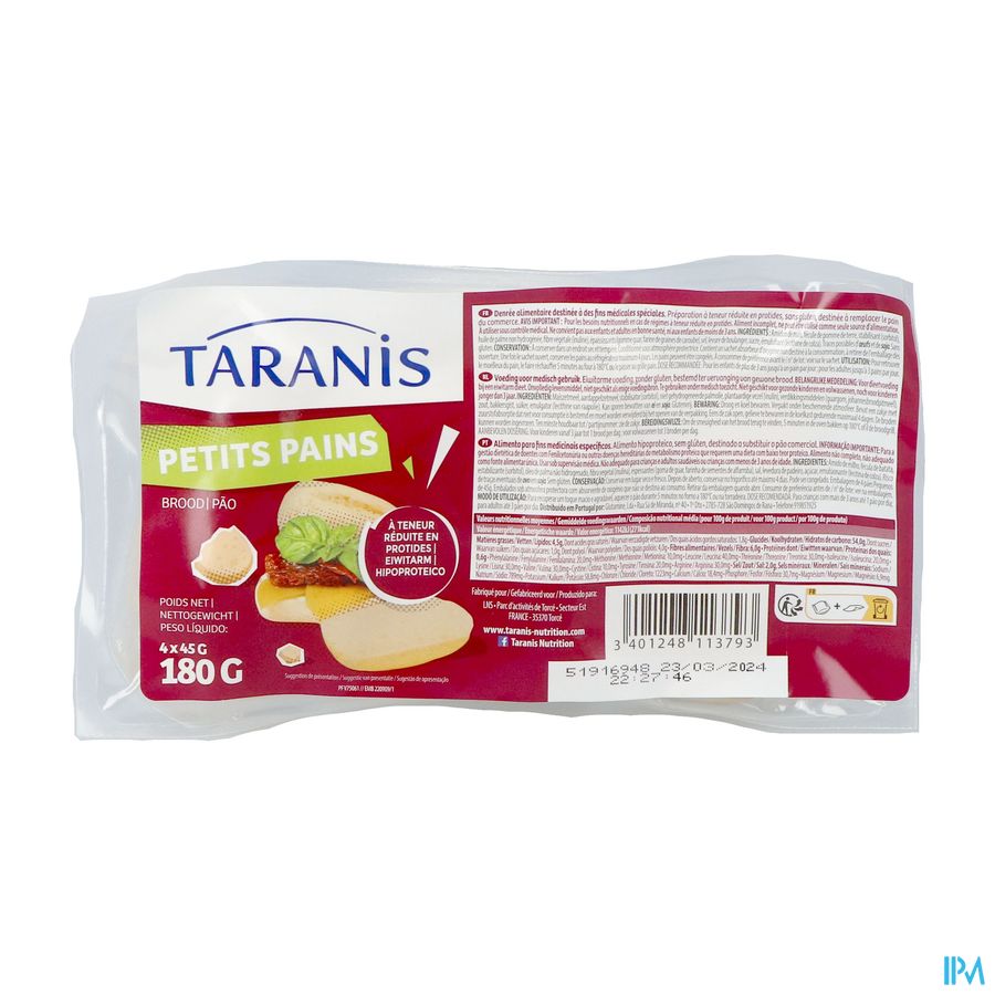 Taranis Petits Pains Plateau 4x45g 1