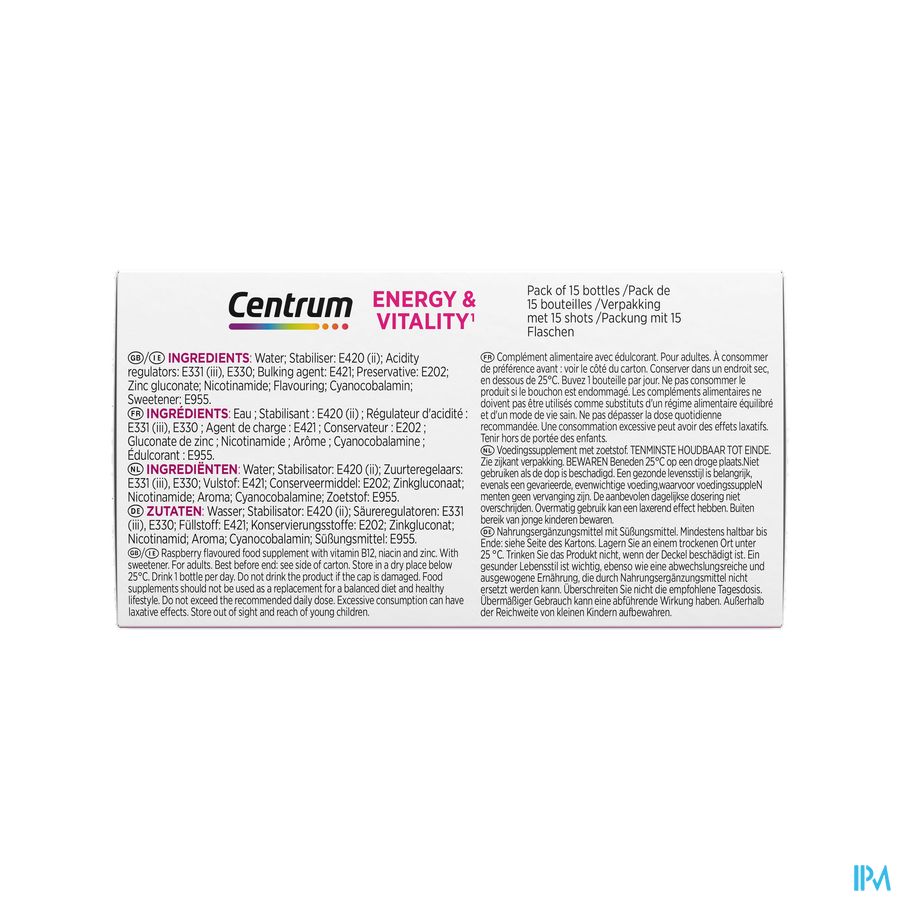 Centrum Energy & Vitality Fl 15x7ml