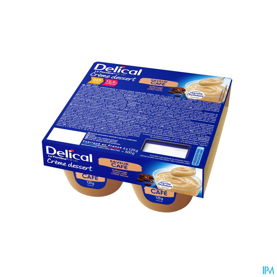 Delical Creme Dessert La Floridine Cafe 4x125g Delical Creme Dessert La Floridine Cafe 4x125g