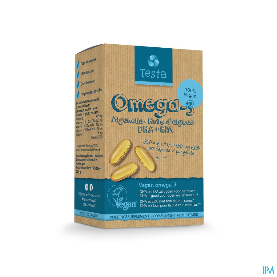 Testa Omega 3 Algenolie Dha/epa Softgels 60
