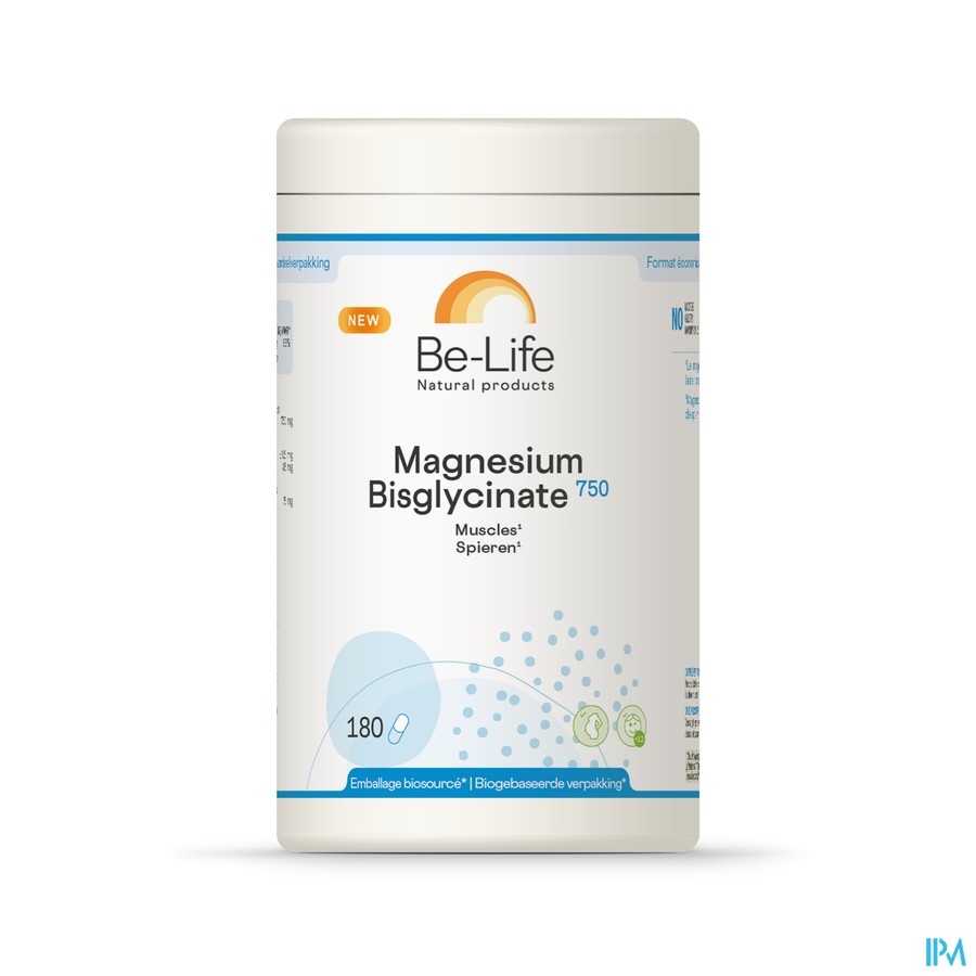 Magnesium Bisglycinate 750 Be Life Caps 180