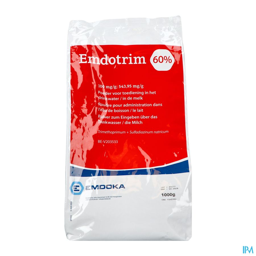 Emdotrim 60% Mix Pdr Oplosbaar 1kg
