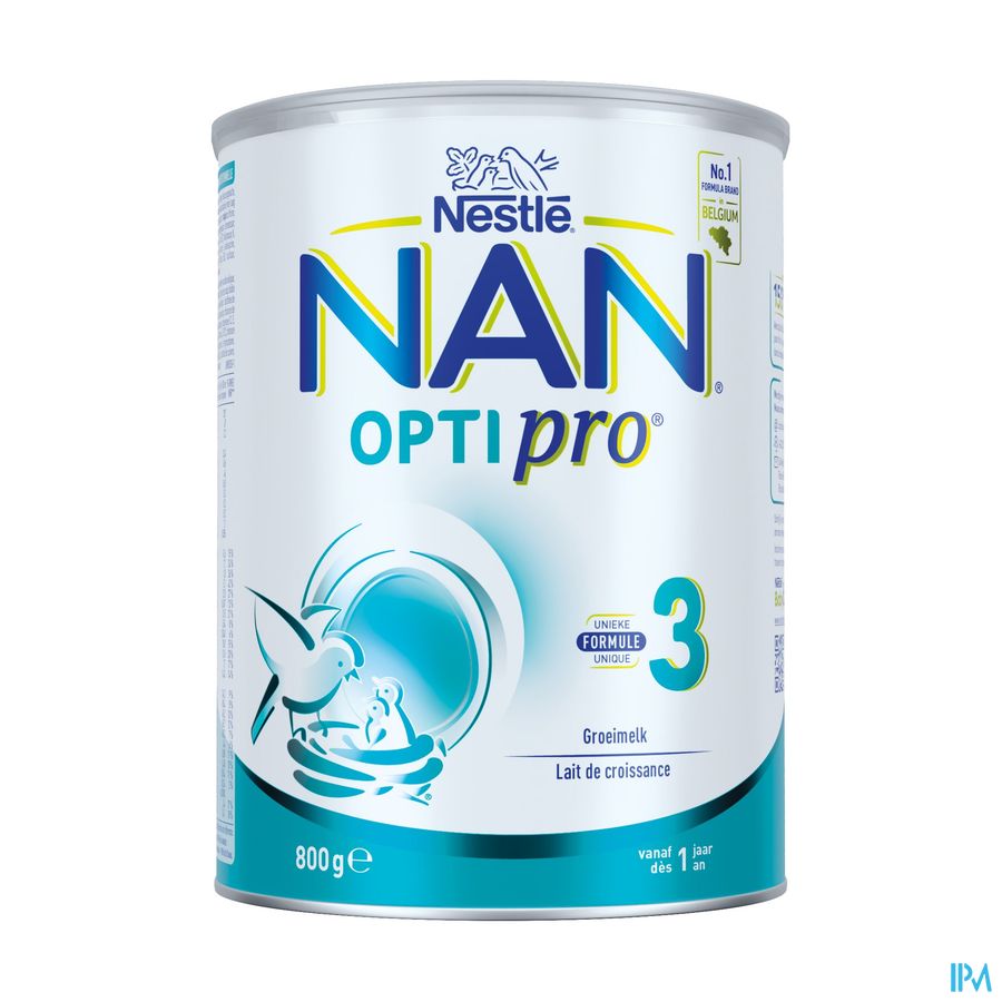 Nestlé NAN Optipro 3 Lait de Croissance Bébé 1+ 800g