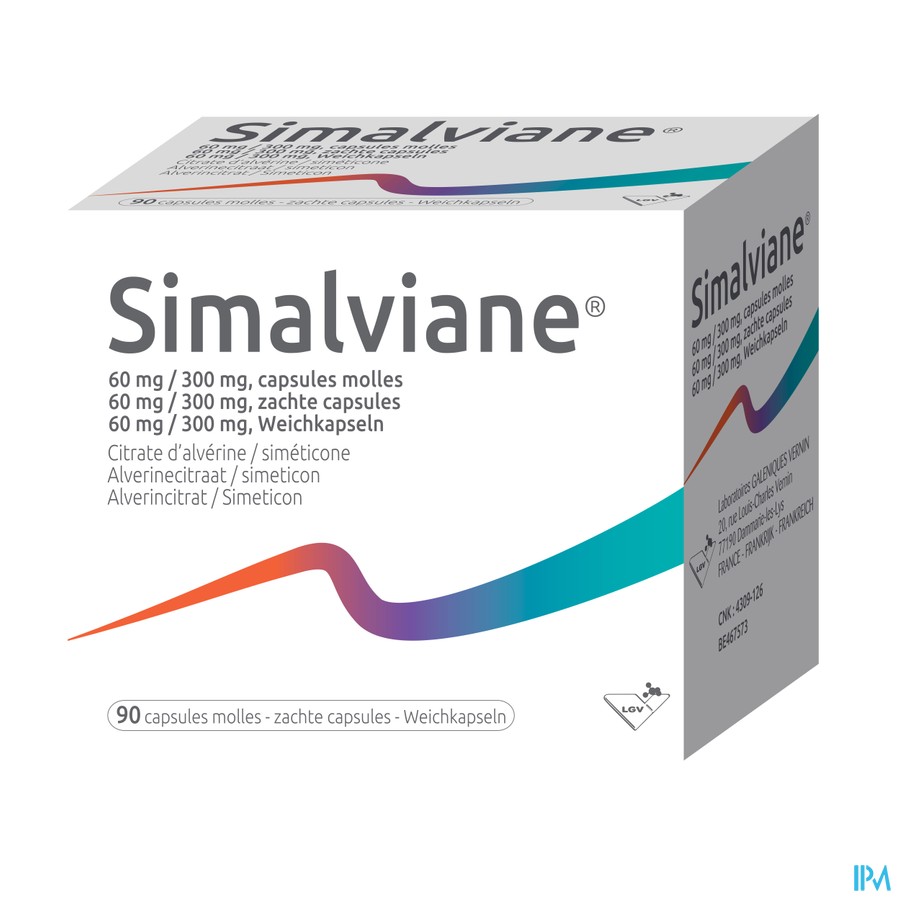 Simalviane 60mg/300mg Zachte Caps 90 Blister