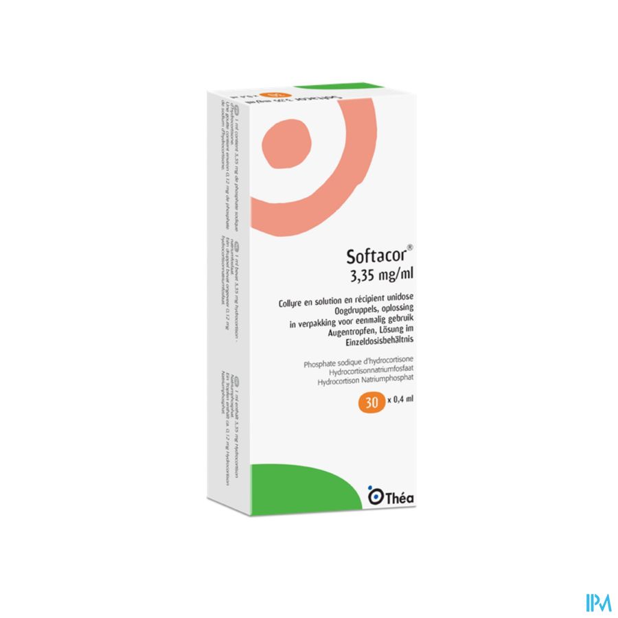 Softacor 3,35mg/ml Oogdruppels Unidose 30 X 0,4ml Softacor 3,35mg/ml Oogdruppels Unidose 30 X 0,4ml