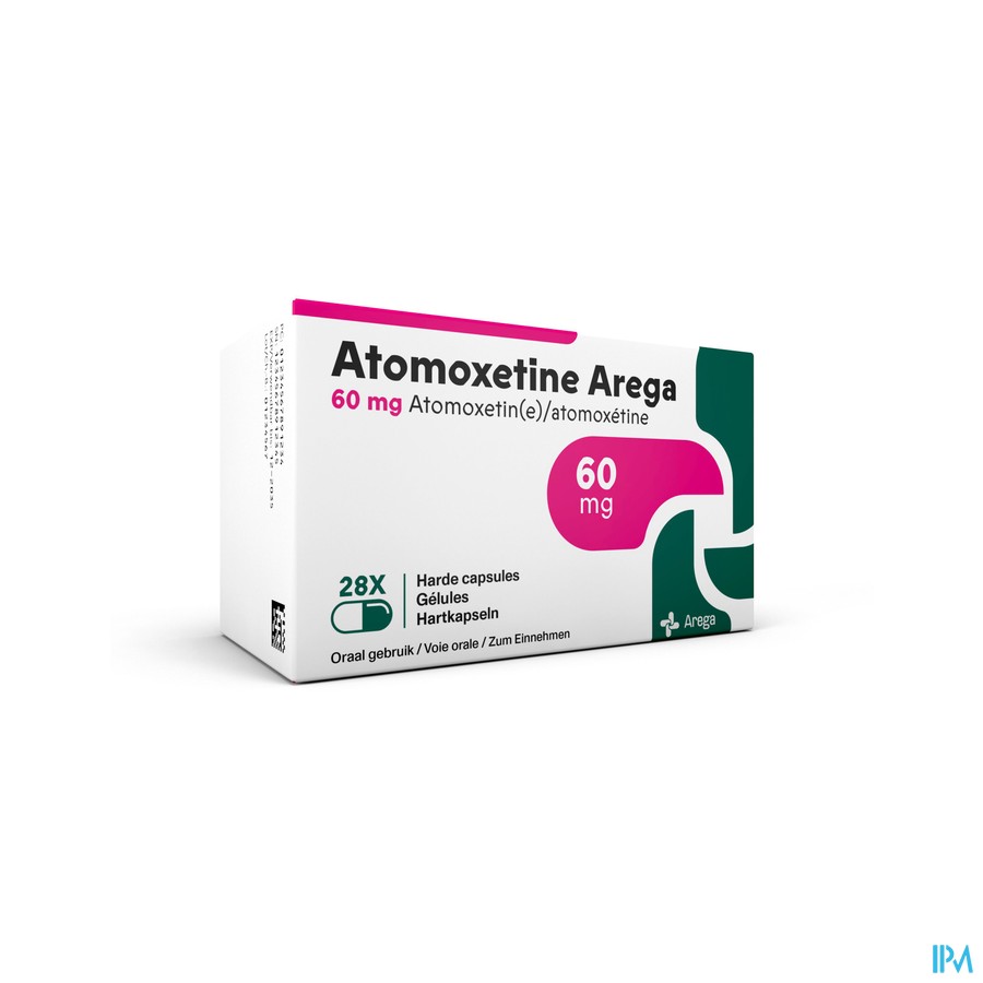 Atomoxetine Arega 60mg Harde Caps 28 Pip