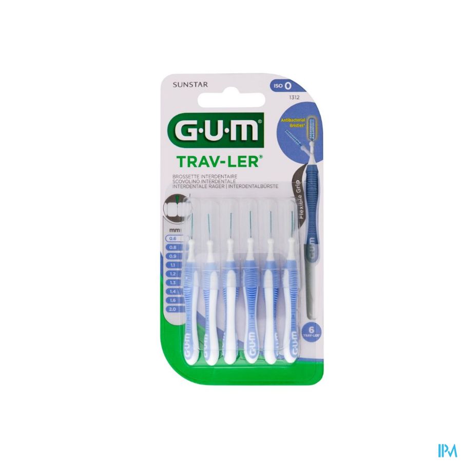 Gum Trav-ler Interdent.borsteltje 0,6mm 6 1312m6