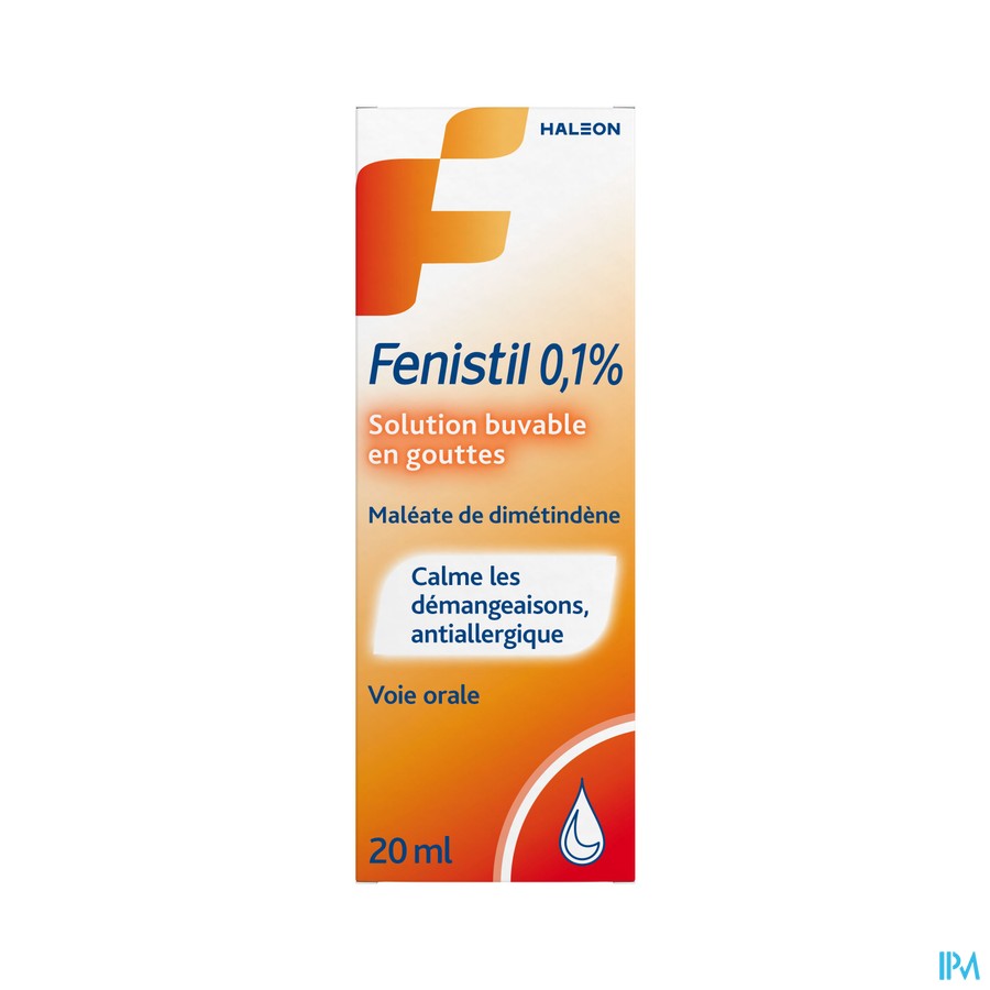 Fenistil 0,1% Drinkbare Opl 1mg/ml Gutt 20ml