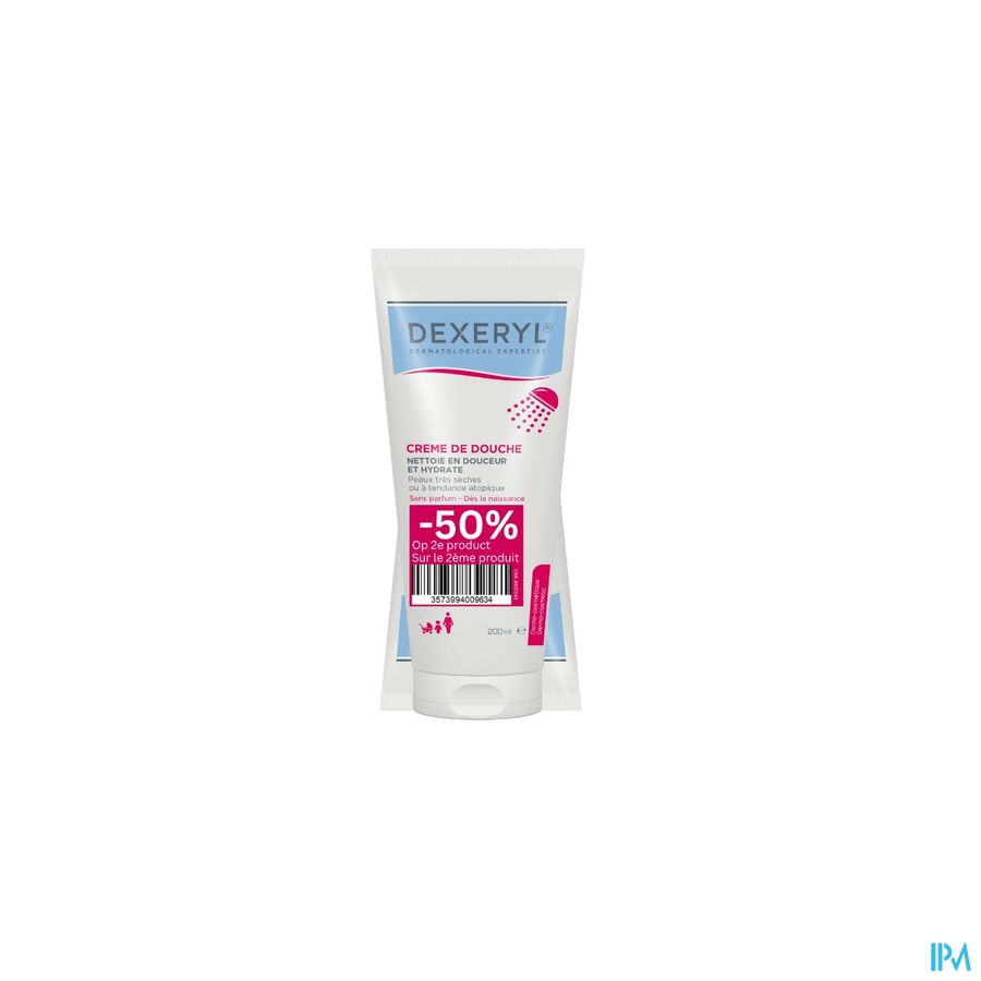 Dexeryl Creme Douche 2x200ml Promo Dexeryl Creme Douche 2x200ml Promo