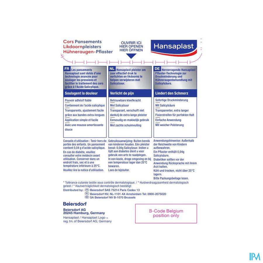 Hansaplast Likdoornpleister 8 1
