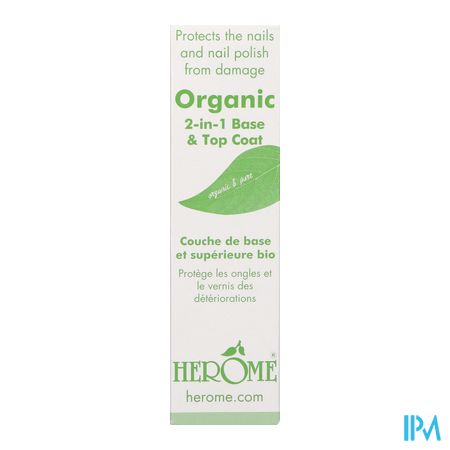 Herome Organic Line 2in1 Base Top Coat 10ml 2155 1