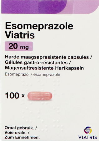 Esomeprazole Viatris 20mg Caps 100 1