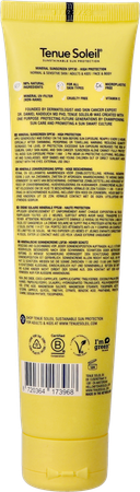 Tenue Soleil Creme Solaire Minerale Spf30 100ml 3