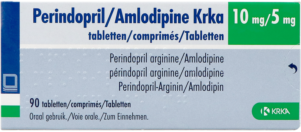 Perindopril/amlodipine Krka 10mg/5mg Comp 90 2