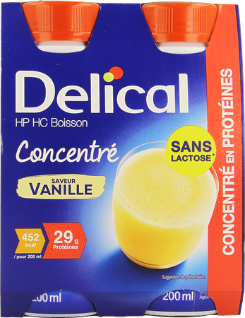 Delical Concentre Vanille 4x200ml 1