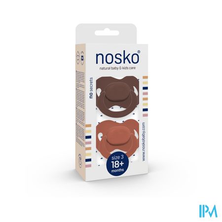 Nosko Fopspeen 18+ M Chocolate + Brick