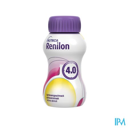 Renilon 4.0 Drankje Aroma Abrikoos Flessen 4x125ml