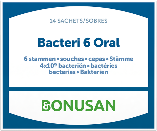 Bacteri 6 Oral Zakjes 14 Bonusan 1