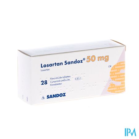 Losartan Sandoz 50mg Tabl 28 X 50mg