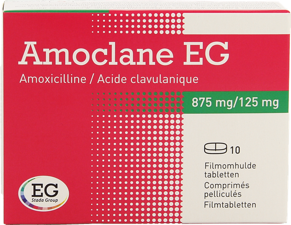 Amoclane EG 875Mg/125Mg Filmomh Tabl 10 1