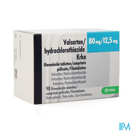 Valsartan Hct Krka 80mg/12,5mg Filmomh Tabl 98