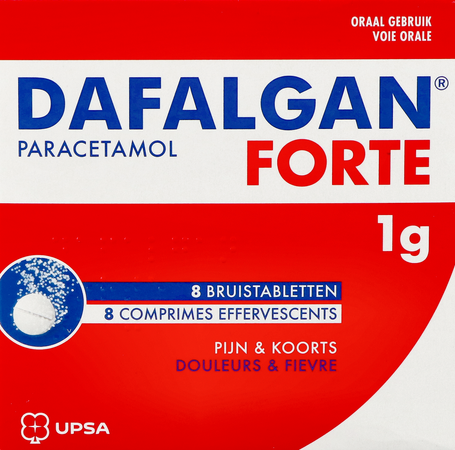 Dafalgan Forte 1g Citrus Bruistabl 8 1