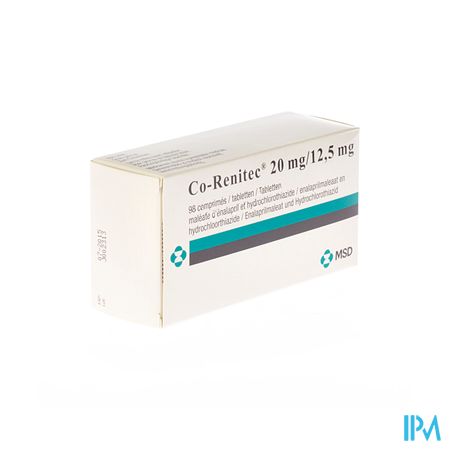 Co Renitec Comp 98 X 20mg/12,5mg 1