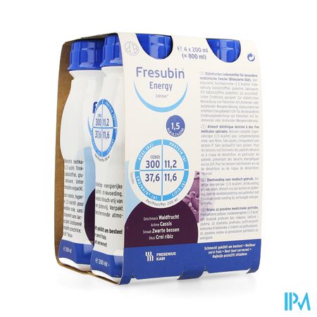 Fresubin Energy Drink Cassis Fl 4x200ml 1