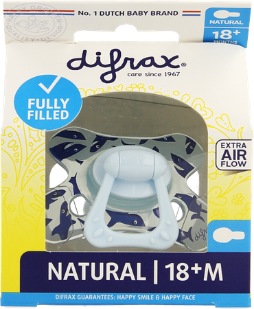 Difrax Fopspeen Natural 18m+ Boy 11