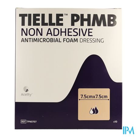 Tielle Phmb Hydropolymeer Verband 7,5x 7,5cm 10 1
