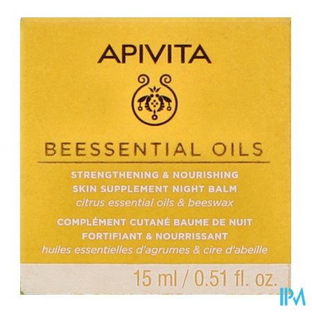 Apivita Beessential Strengt.&nour. Night Balm 15ml 2