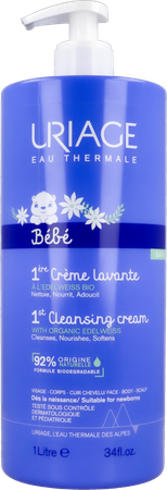 Uriage Bb 1ere Creme Lavante 1l 1