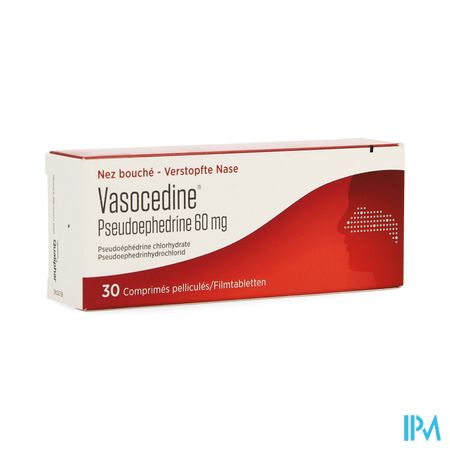 Vasocedine Pseudoefedrine Filmomh Tabl 30