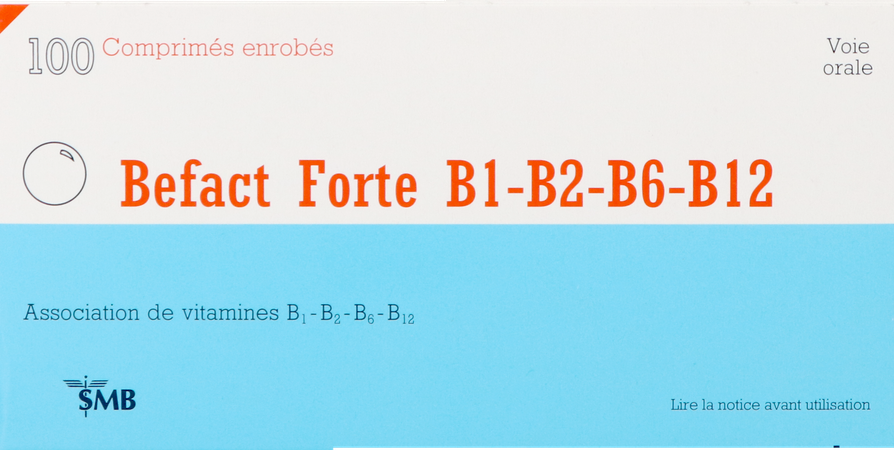 Befact Forte B1-b2-b6-b12 Comp Enrobe 100 Ud 3