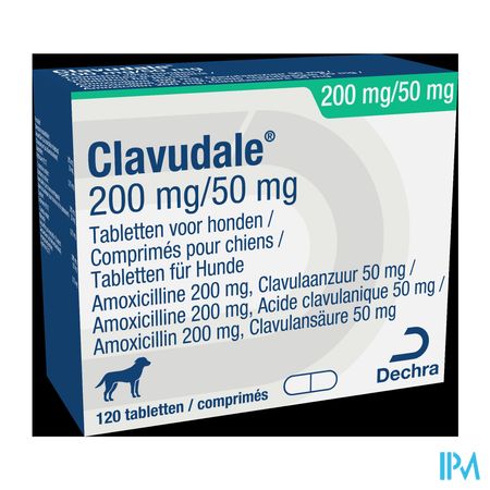 Clavudale 200mg/ 50mg Hond Blister Tabl 120