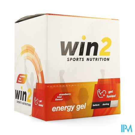 Win2 Energy Gel Aardbei Kiwi 18x40g