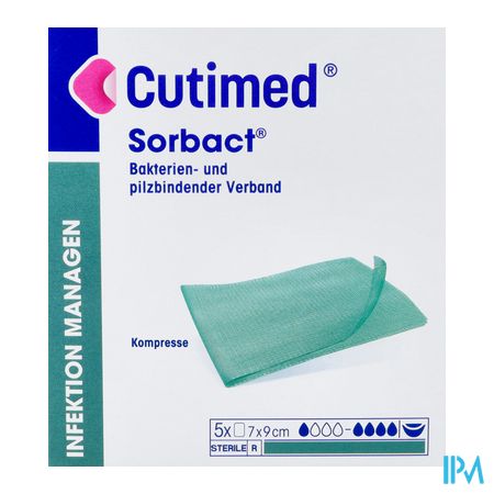Cutimed Sorbact Kp 7x 9cm 5 7216501 3