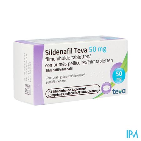 Sildenafil Teva 50mg Filmomh Tabl 24x 50mg