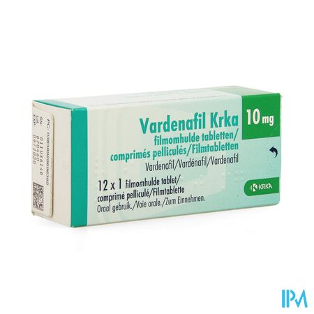 Vardenafil Krka 10mg Filmomh Tabl 12 X 10mg