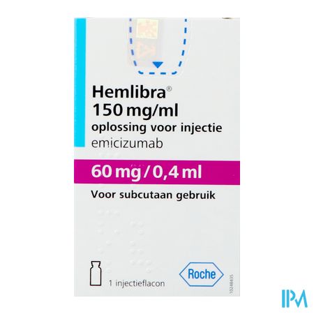 Hemlibra 60mg/0,4ml Opl Inj Fl Inj 1 +cnk 4125928 2