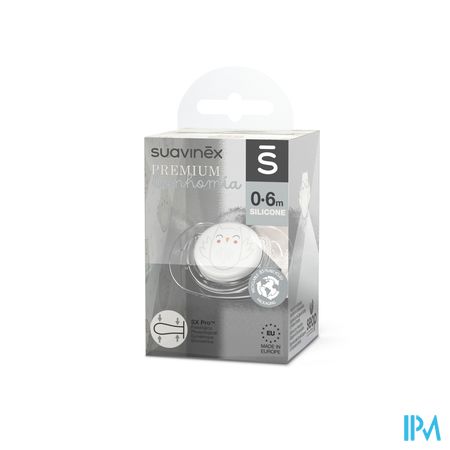 Suavinex Bonhomia Soother Sili.flat 0/6m Owl Beige