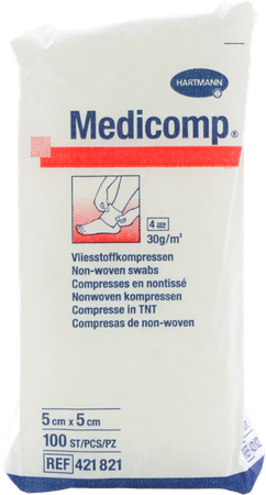 Medicomp 5x5cm 4l. Nst. 100 P/s 2