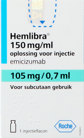 Hemlibra 105mg/0,7ml Opl Inj Fl Inj 1 +cnk 4125928 4